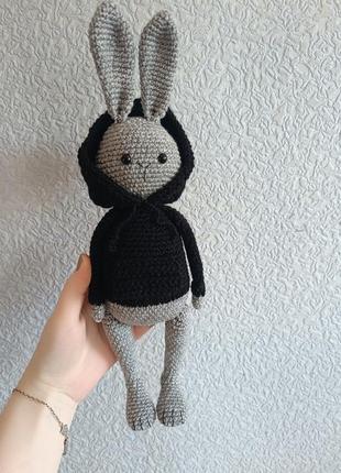 Мягкая игрушка зайчик в худи