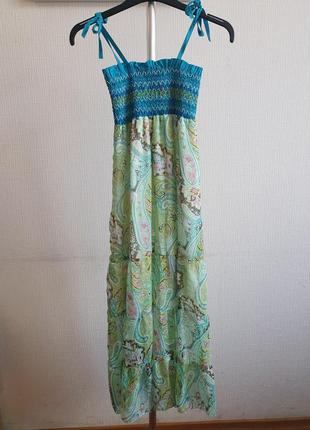 Платье-юбка на тонких бретелях8 фото