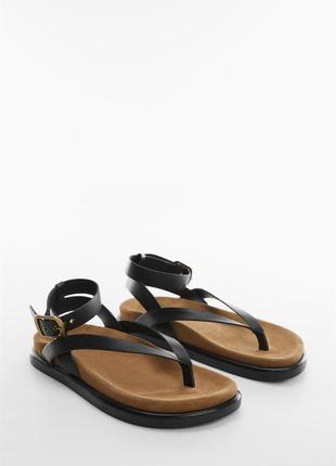 Босоніжки mango, натуральна шкіра 36р