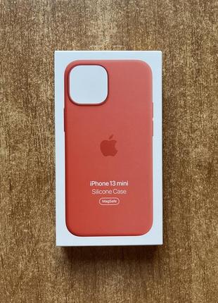 Панель apple magsafe silicone case для apple iphone 13 mini nectarine