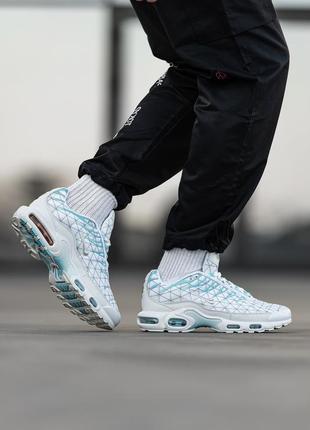 Найк аир тн плюс марсель белые с бирюзовым nike air max tn plus marseille