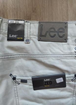 Джинсы lee zed zag slim zip размер 33/34, новая с биркой7 фото