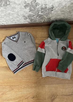 Пайта на флисе и свитер,оригинал