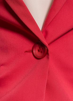 Жакет пиджак блейзер алого цвета от bgl. размер л-ка / usa 40 / ukr 46. распродажа !3 фото