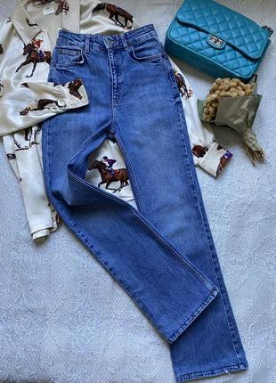 Базовые джинсы широкие к низу / pull &amp; bear / размер s1 фото