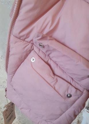 Тепла і стильна курточка zara дівчинці для весна-осінь на 2-3 роки2 фото
