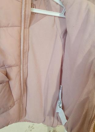 Тепла і стильна курточка zara дівчинці для весна-осінь на 2-3 роки4 фото