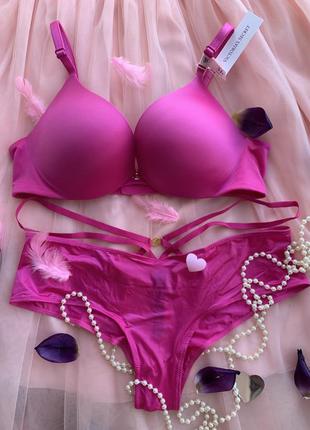 Копмплект белья виктория сикрет victorias secret пуш-ап