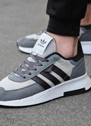 Кроссовки adidas серые4 фото