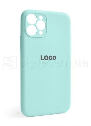 Чохол full silicone case для apple iphone 11 pro new blue (67) закрита камера