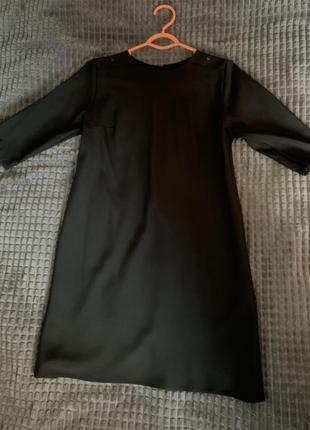 Чорна міні сукня3 фото