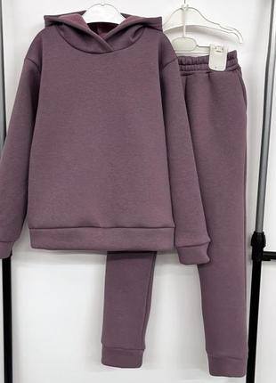 Зимовий костюм на флісі для дівчинки