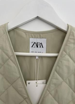 Новая классная стеганая куртка zara3 фото