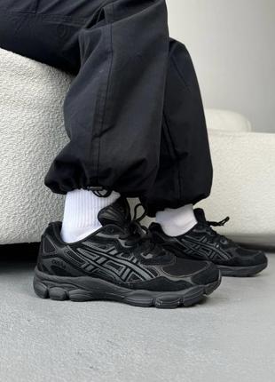 Ассикс гел ник трайп черные asics gel-nyc triple black