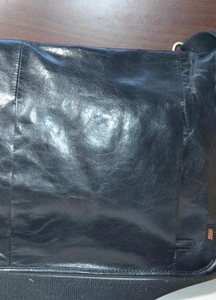 Jost сумка шкіряна чоловіча месенджер листоночка через плече1 фото