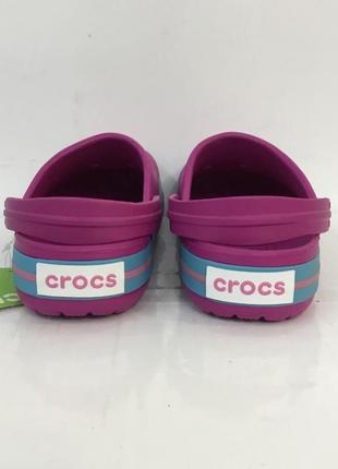 Крокс крокбенд клог фіолетові crocs crocband clog  candy pink teal blue white gum2 фото