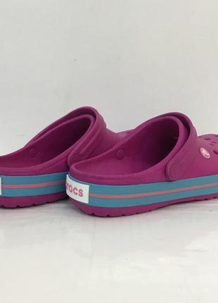 Крокс крокбенд клог фіолетові crocs crocband clog  candy pink teal blue white gum4 фото