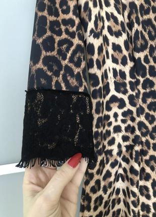Шикарная леопардовая платье3 фото