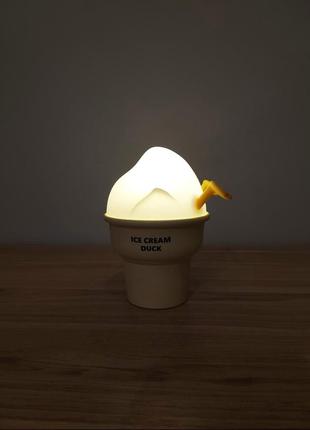 Силиконовый ночник "качонок в стаканчике" ise cream duck7 фото