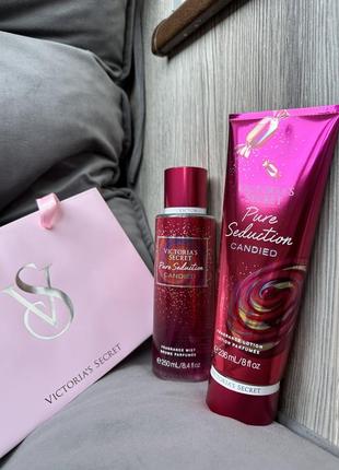 Спрей та лосьйон victoria’s secret pure seduction candied