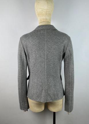 Оригінальний вовняний жіночий піджак блейзер fabiana filippi lana wool gray blazer6 фото