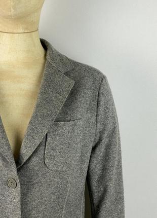 Оригінальний вовняний жіночий піджак блейзер fabiana filippi lana wool gray blazer4 фото