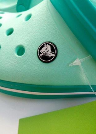 Крокс крокбенд клог мьятні crocs crocband clog new mint/tropical teal2 фото