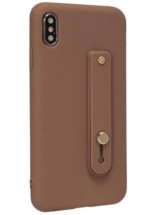 Arm holder silicone case — xiaomi redmi 7 — brown