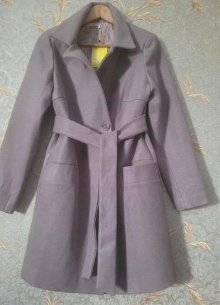 Нове пальто жіноче демісезонне вовняне бежеве модне6 фото