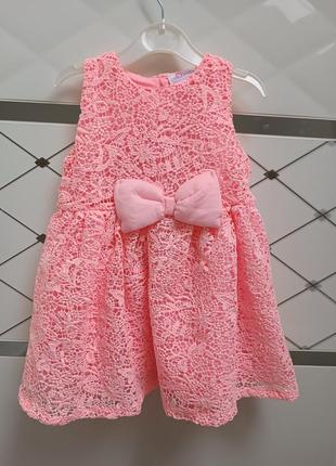 Праздничное платье для девочек 68-74 размер1 фото
