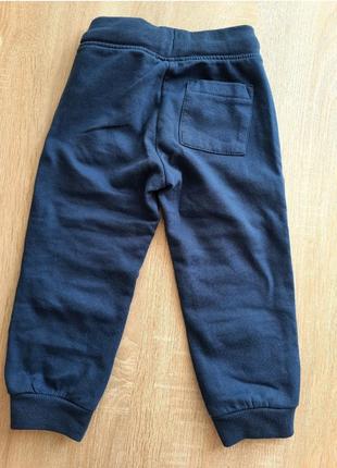 Синие брюки штанишки на флисе 92см5 фото
