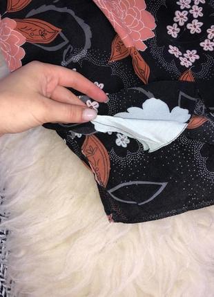 Сукня-сорочка сарафан поясом квітковий принт віскоза2 фото