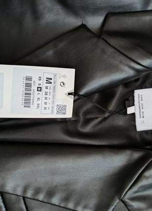 Шкіряний піджак zara жакет оверсайз з еко-шкіри