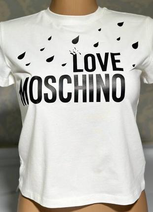 Женская футболка love moschino3 фото