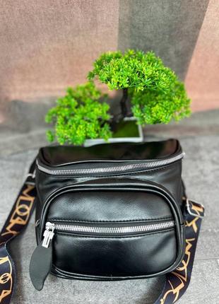 Женская стильная сумка кроссбоди с длинным ремешком эко кожа экокожа4 фото