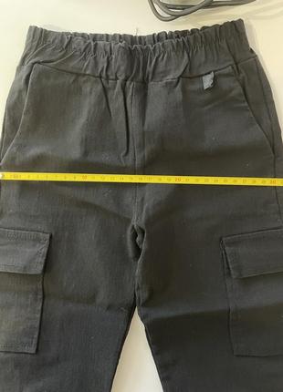 Джоггеры с карманами карго штаны для девочки 7-11 лет7 фото