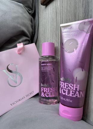 Спрей и лосьон victoria’s secret pink bubbly fresh and clean1 фото