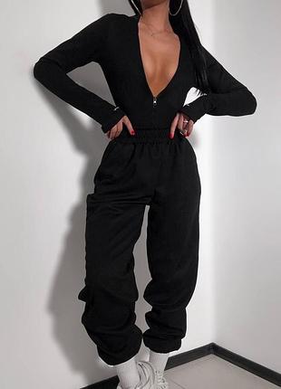 Костюм джоггеры и боди