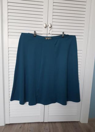 Трикотажная базовая юбка батал damart