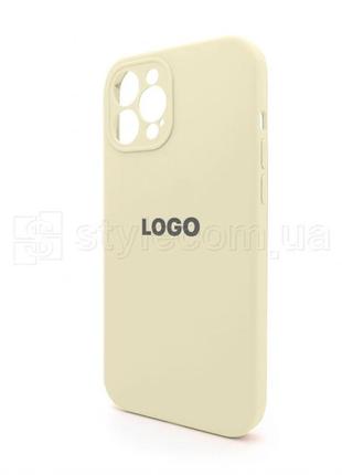 Чехол full silicone case для apple iphone 12 pro max antique white (10) закрытая камера