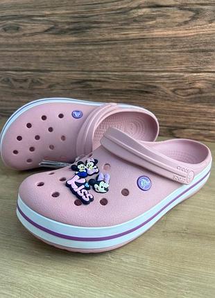 Crocs crocband pearl жіночі зручні крокси 2