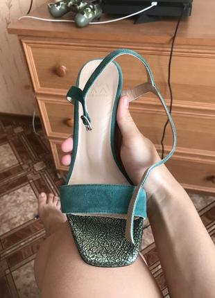 Босоніжки з квадратним мисом/ босоніжки з квадратним мисом3 фото