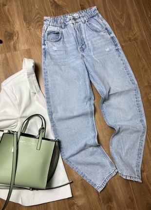 Джинсы balloon слоучие бананы bershka