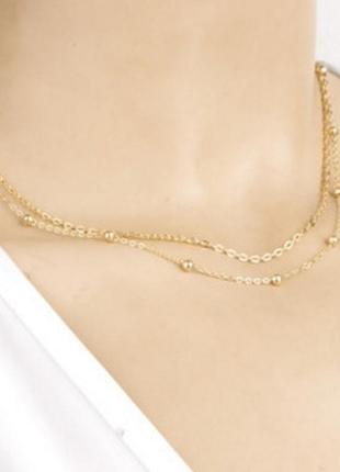 Колье ожерелье намисто цепочка ланцюжок чокер ui508 прекрасный подарок1 фото