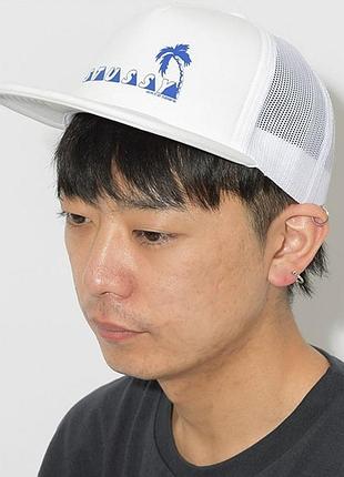 Снепбек stussy psycho tropics trucker летний белый кепка бейсболка сетка стусси стасси🇧🇩