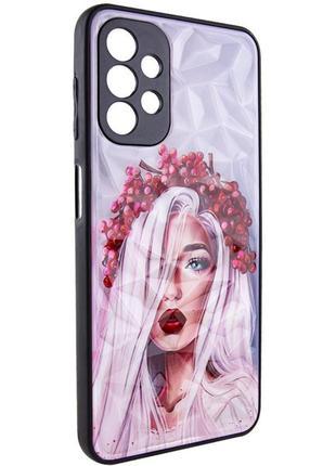 Tpu+pc чохол prisma ladies для samsung galaxy a32 4g tpu+pc, girl in a hat tpu+pc, ukrainian girl