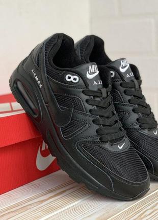 Розпродаж! nike air max 2015 online putlocker кросівки чоловічі найк аір макс з балоном чорні шкіряні шкіра сітка весняні осінні демісезонні демісезон відмінна якість