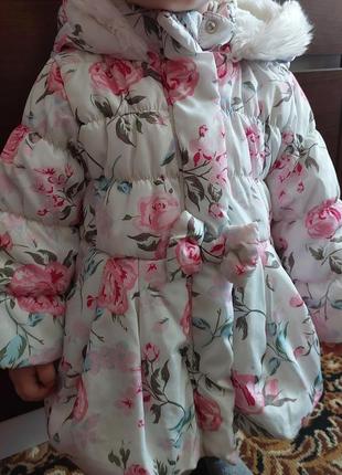 Детская демисезонная куртка, еврозима, для девочки, размер 80-862 фото