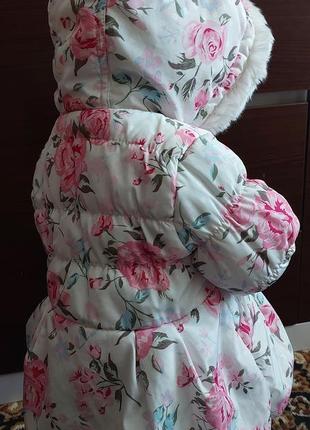 Детская демисезонная куртка, еврозима, для девочки, размер 80-863 фото