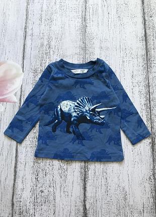 Крутая кофта реглан динозавры m&co 3-6 мес